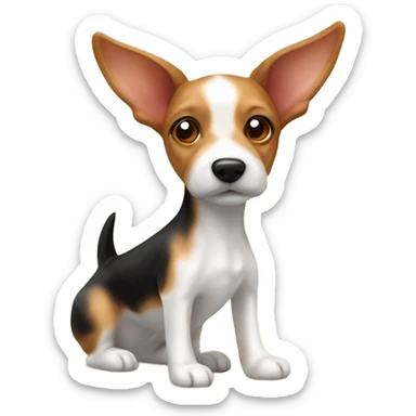 Toy fox terrier dog￼ sticker