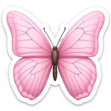 Light pink butterfly sticker