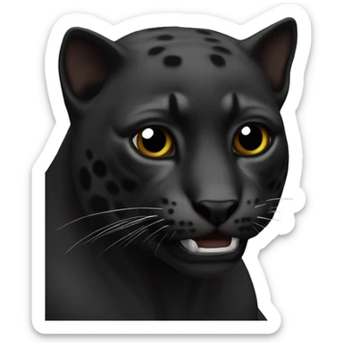 Una pantera nera sticker