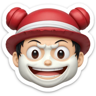 I want Luffy gear 5 emoji from one piece sticker
