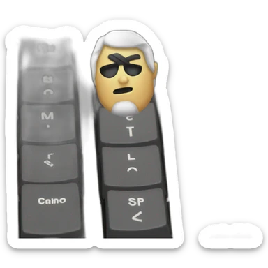 Robber keyboard insert sticker