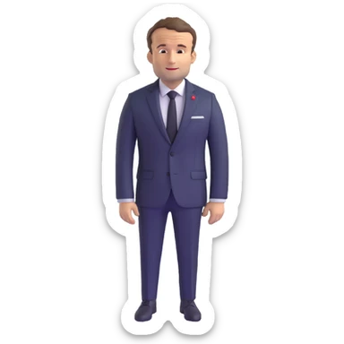 Emmanuel Macron, President of France sticker