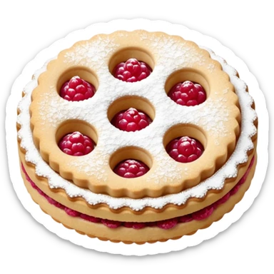 linzer cookie sticker