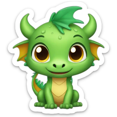 Cute dragon sticker