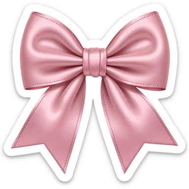 Light pink bow  sticker
