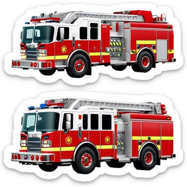Fire Engine - Pierce Enforcer Pumper (Model Year: 2021) (Iconic colour: Red) sticker
