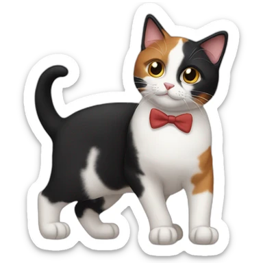 One calico & one Tuxedo cat sticker