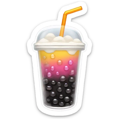 The boba emoji —>🧋￼ sticker