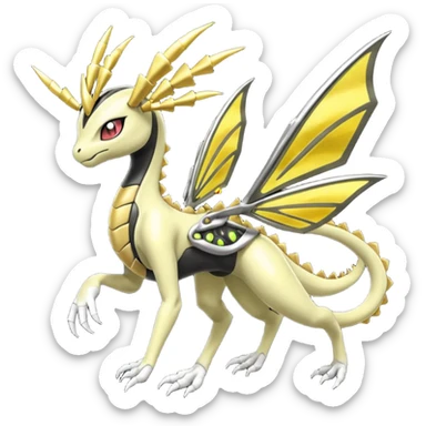Meloetta-Giratina-Genesect-Pokémon-Fakémon-fusion-hybrid-creature sticker