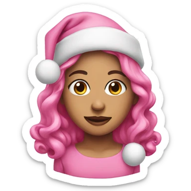 Pink Christmas  sticker