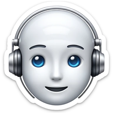 An emoji for 'AI' as a subject.  sticker