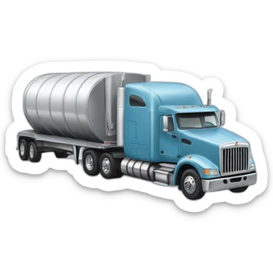 18 wheeler truck upsidedown sticker