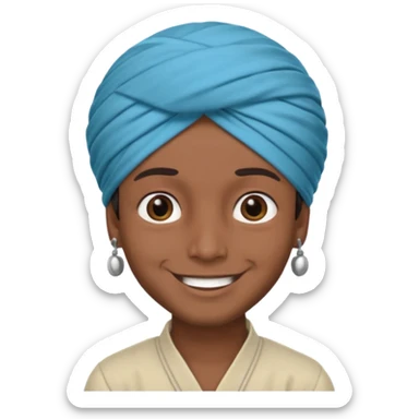 indian turban  boy sticker
