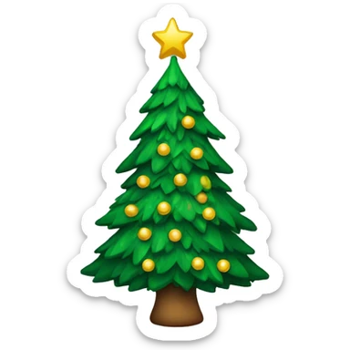 Christmas tree sticker