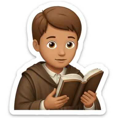 Guy who reads Bible sticker