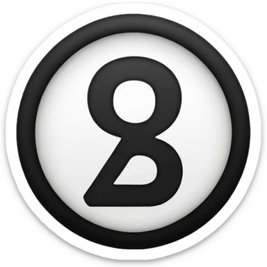 The number 15 in a black circle sticker