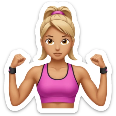 Gym Girl vertical image sticker
