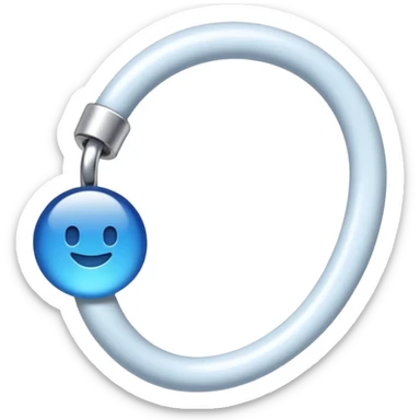 Ein blaues, gezacktes Abzeichen mit einem weißen Haken in der Mitte, ähnlich wie ein Verifizierungs-Symbol. sticker