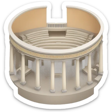 Greek Epidauros theatre sticker
