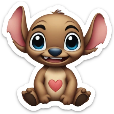 Stitch sends a kiss sticker