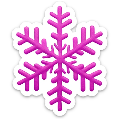 Pink snowflake  sticker
