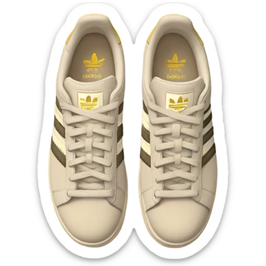 adidas campus beige sticker