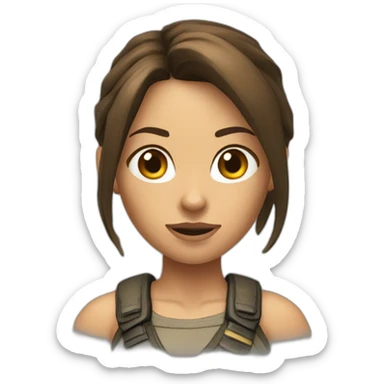 lara-croft sticker