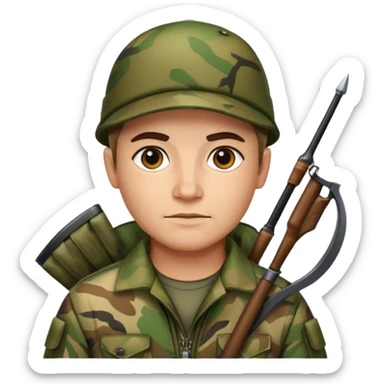 Archer habillé camoiflage sticker