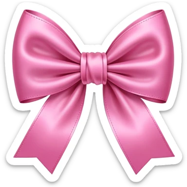 Pink bow sticker