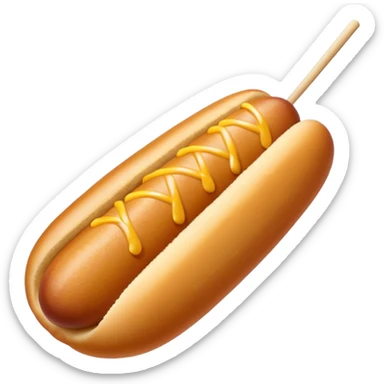 Korean corn dog with sugar coating sticker