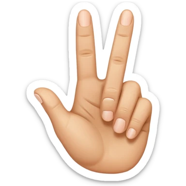 hand emoji with both thumb up and middle finger extended sticker