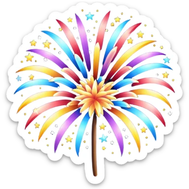 new year fireworks 2026 sticker