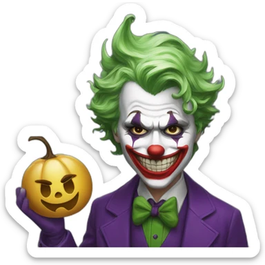 Joker with calvitie sticker