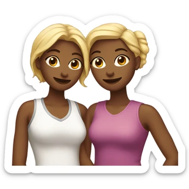 lesbian couple sticker