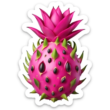 Dragon fruit emoji sticker