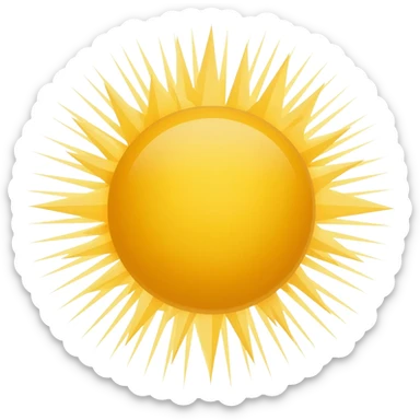 sun rays sticker