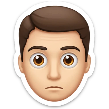 Emoji pour se moquer de quelq'un qui plier  sticker
