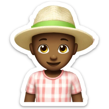 Sonny angel with strawberry hat sticker