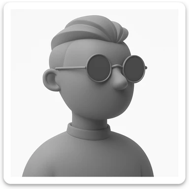 Make the same monochrome default avatars on a white background and change the direction they are facing.
Right now, they are facing 4 o'clock. They need to face 8 o'clock. sticker