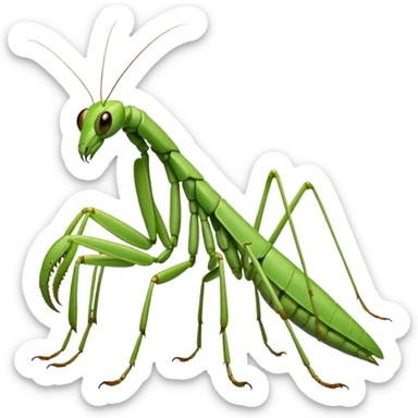 Praying mantis emoji sticker