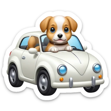 Puppy car hybrid sticker