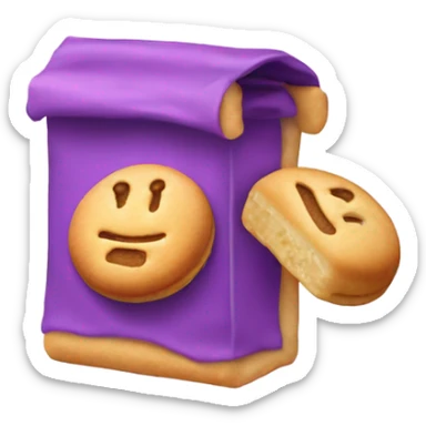 Open fortune biscuits with a wish  sticker