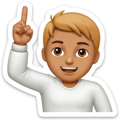 Une main fermée avec le majeur qui sort, et qui fait une danse  sticker