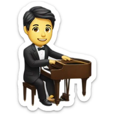 Momitani pianist sticker
