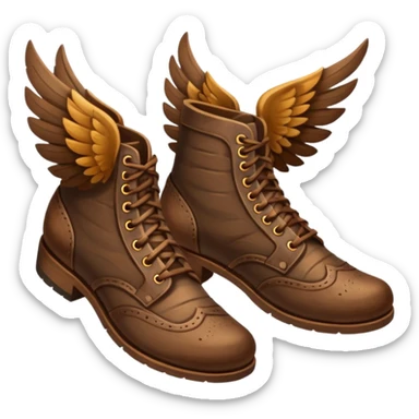 winged shoes sticker