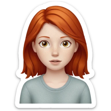 The red-haired girl sticker