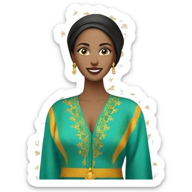 Moroccan caftan  sticker