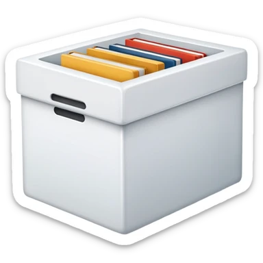 Beautiful white box with books sticker