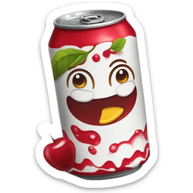 olipop cherry cola can sticker