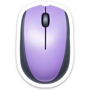 Pastel purple gaming computer mouse sticker